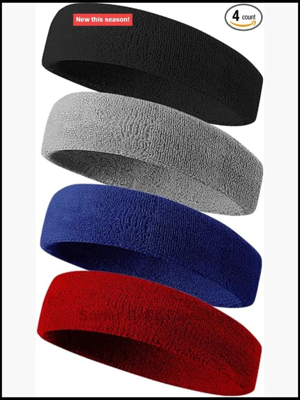 Terry Cloth Sweatband Headband Sport Headbands for Men Women Athletic Running